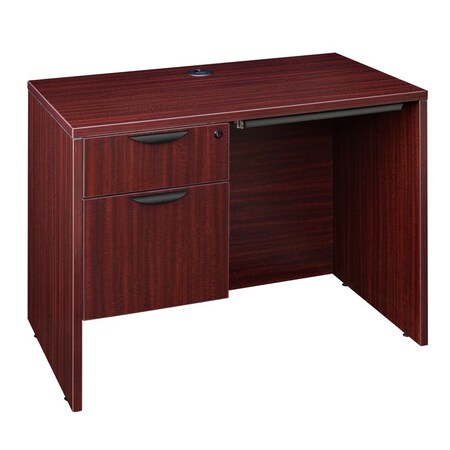 Regency Pedestal Desk Legacy 42" Single Pedestal Desk, Pencil D, Mahogany LSP4224CD1MH